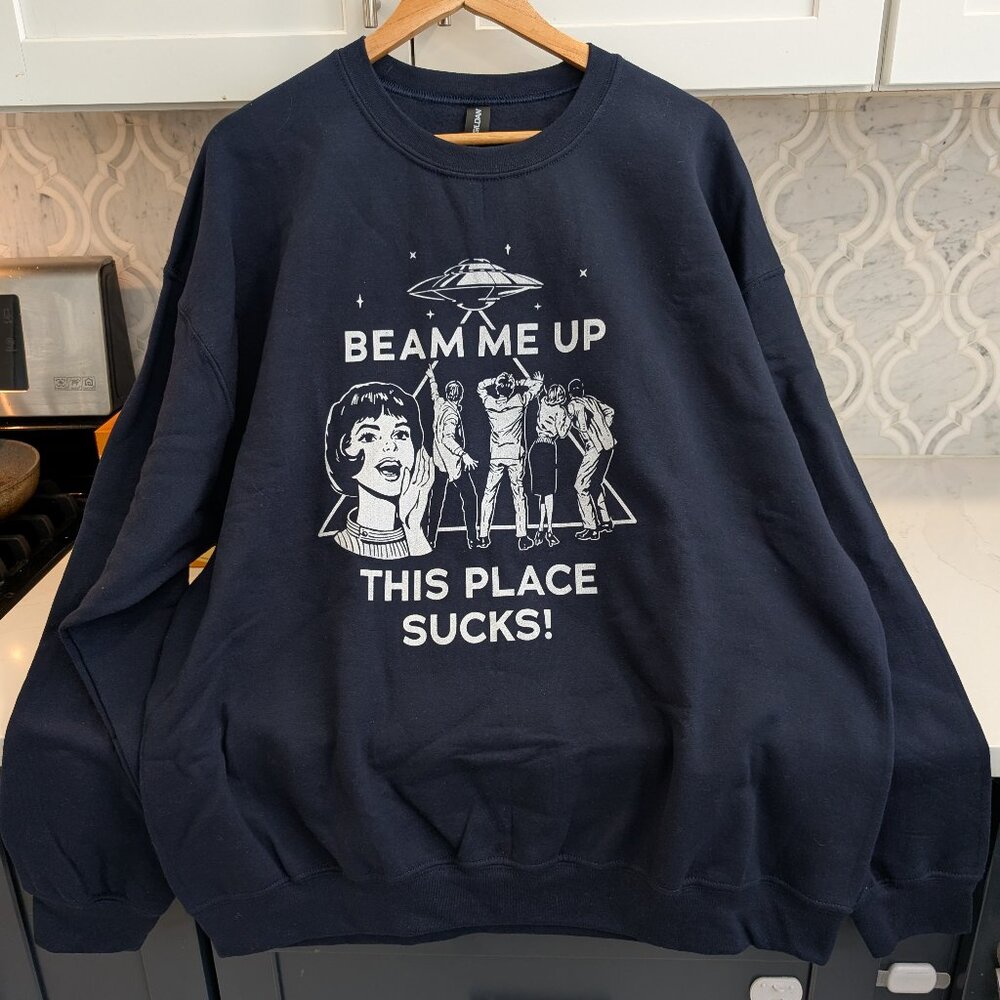 XL Navy Stranger Things Sweatshirt
